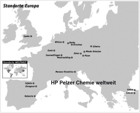 HP Pelzer Chemie weltweit