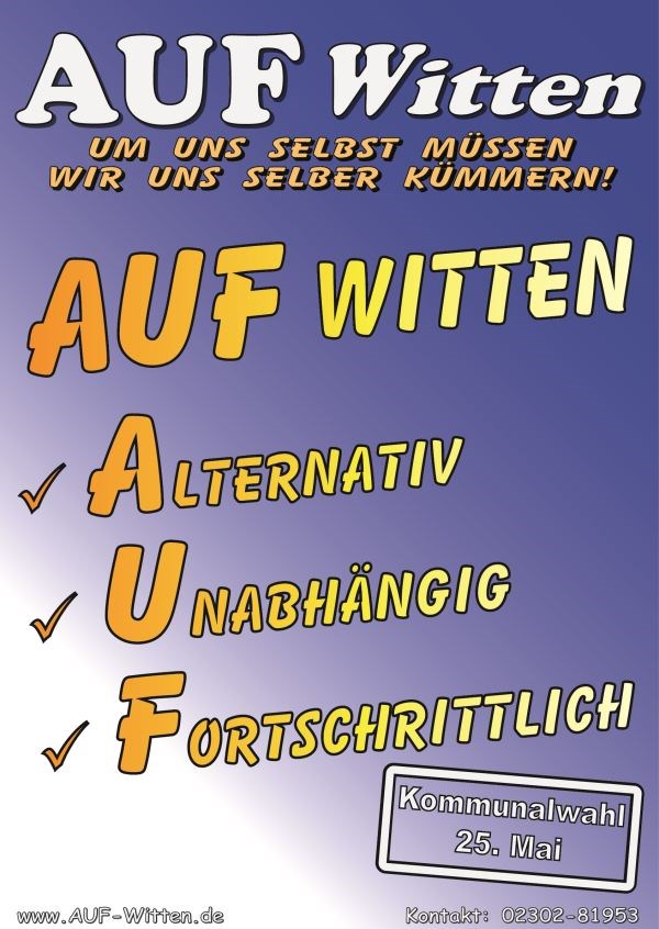 AUF Witten - Alternativ - Unabhängig - Fortschrittlich