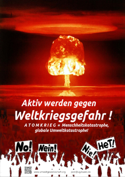 Aktiv gegen Weltkriegsgefahr UG Plakat2022