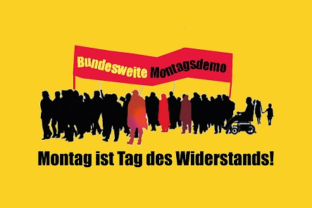 Logo Bundesweite Montagsdemo Tag des Widerstands