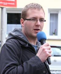 Jan Vöhringer, Sprecher der Wittener Montagsdemo